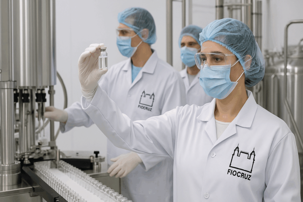 Cientistas da Fiocruz produzem vacinas nacionais em laboratório no Brasil