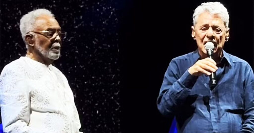 Chico Buarque e Gilberto Gil cantam juntos em show histórico