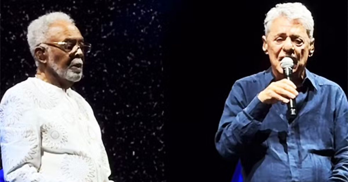 Chico Buarque e Gilberto Gil cantam juntos em show histórico