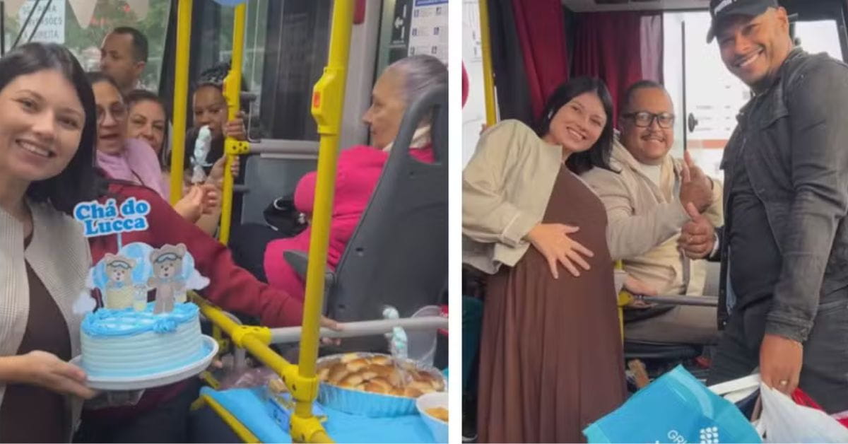 História emocionante no ônibus com chá de bebê na linha 5652