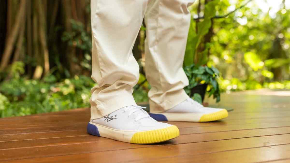 Tênis sustentável Arcas Bear feito com materiais à base de plantas