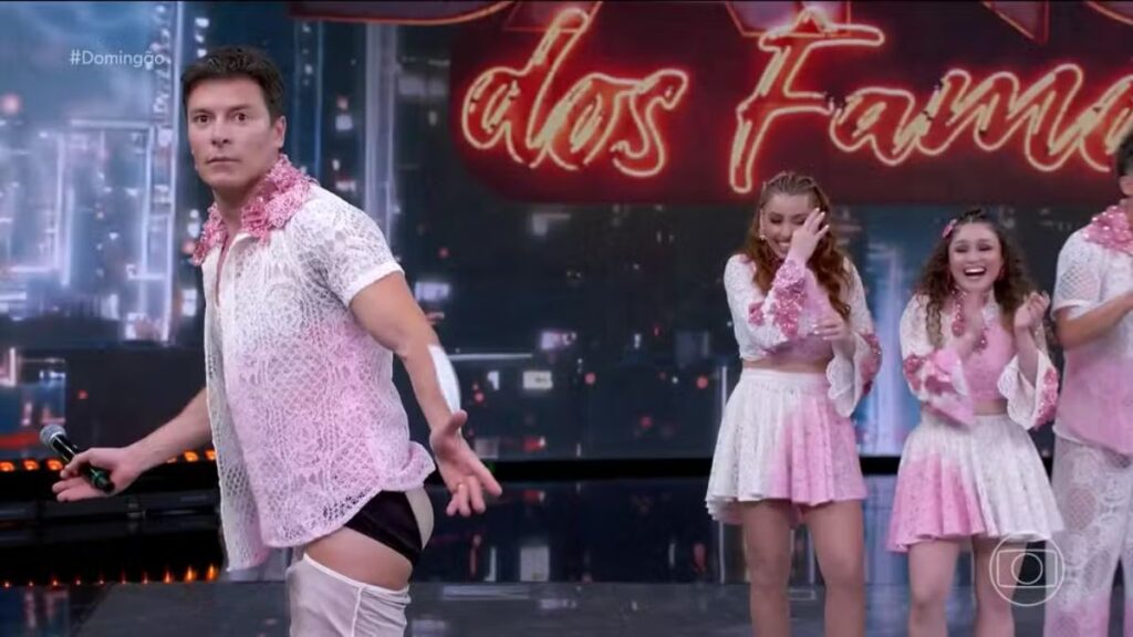 Rodrigo Faro revela uso de enchimento no bumbum na Dança dos Famosos 2025.