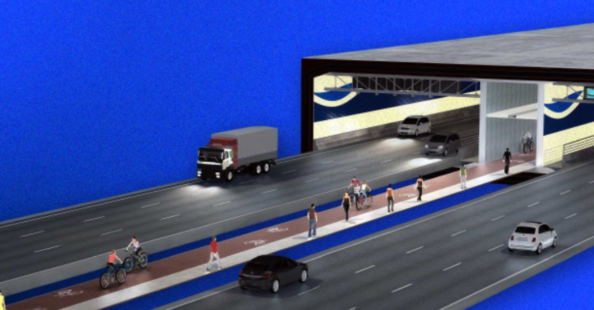 Túnel Santos–Guarujá: projeto prevê ligação imersa com múltiplas faixas e acesso sustentável