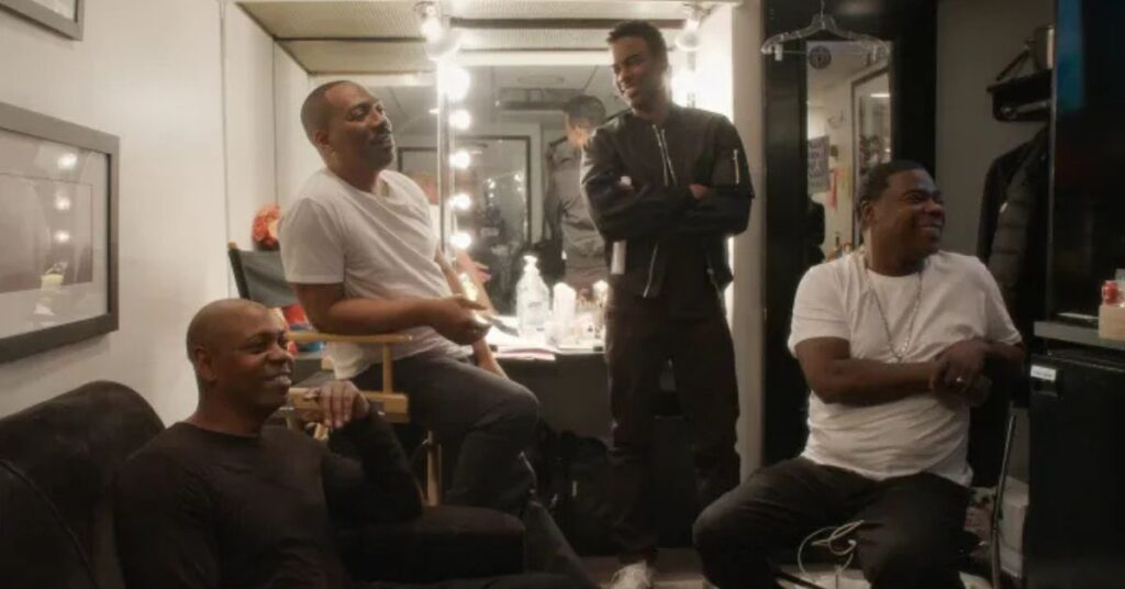 Eddie Murphy, Chris Rock, Dave Chappelle e Tracy Morgan em documentário Being Eddie da Netflix