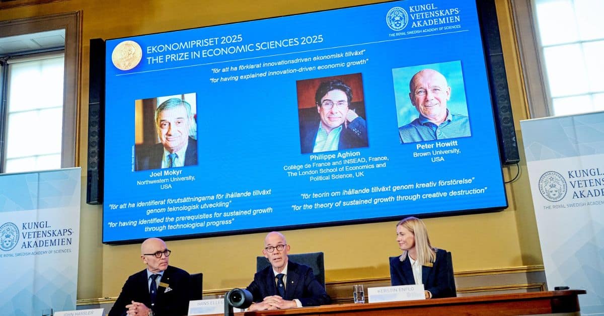 Laureados do Nobel de Economia 2025 celebram a inovação como força do progresso