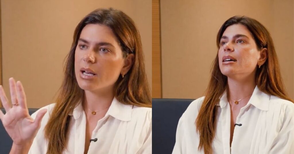 Mariana Goldfarb em depoimento para campanha do MPRJ