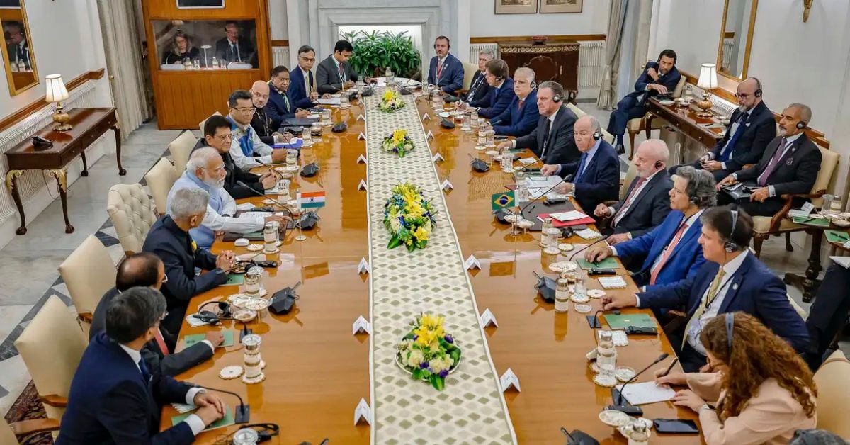 Reunião oficial sobre terras raras no Brasil durante acordo firmado com a Índia em Nova Delhi